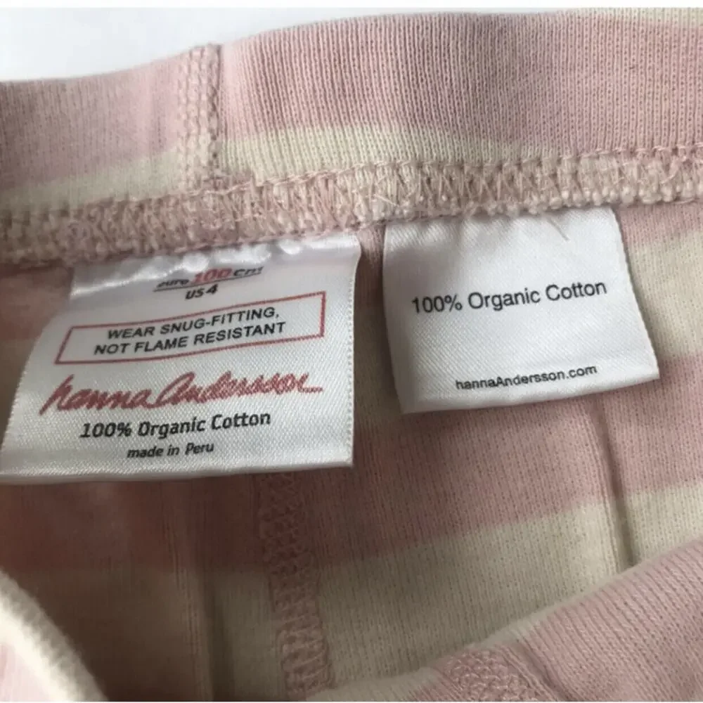 Hanna Andersson Striped PJ Bottoms Size 4